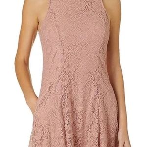Speechless Lace Lace Antique Rose Pink Party Dress